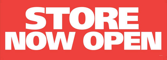 'Store Now Open' Banner